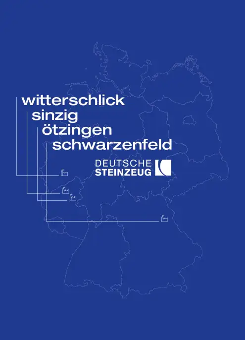 Deutsche-Steinzeug-Pressemeldungen Karte blau